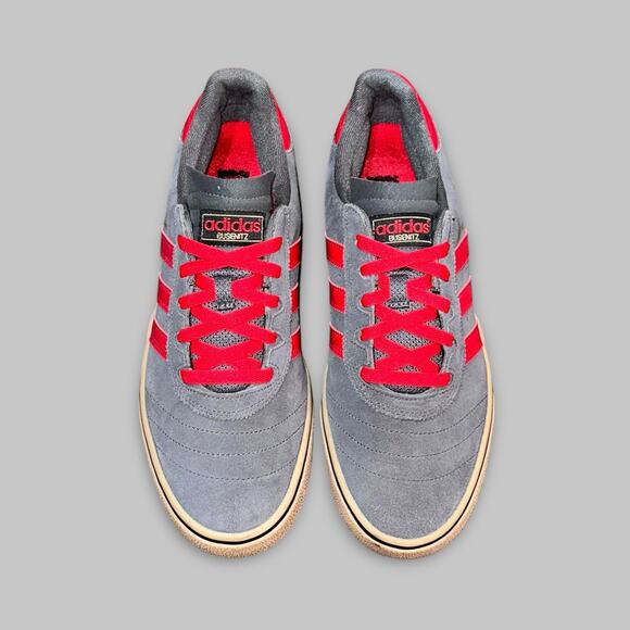Adidas Busenitz Vulc II Gray & Red Men’s Skate Shoes - Size 12 - Picture 3 of 7